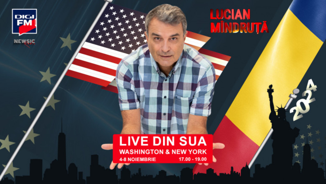 Lucian Mindruta se intoarce in SUA pentru emisiuni speciale la Digi FM