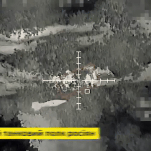 Ucrainenii distrug un tanc rusesc în Donețk cu drona „Baba Iaga”