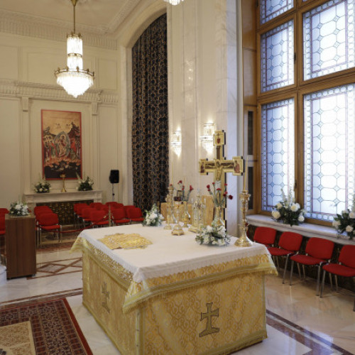 Inaugurarea capelei ortodoxe de la Palatul Parlamentului va avea loc luni cu binecuvântarea Preafericitului Părinte Daniel