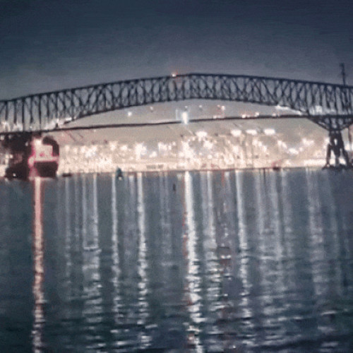 Video. Podul gigantic din SUA s-a prăbușit în râul Patapsco