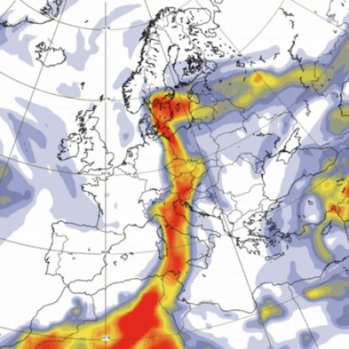 Nor de praf saharian în jurul României, avertizează ANM